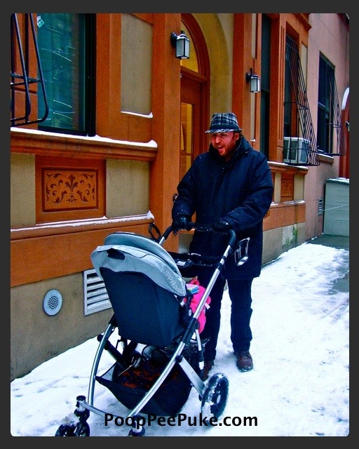uppababy vista in snow